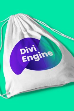 Divi Engine String Bag (Big Logo)